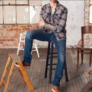 Men's Outpost Makers Jeans Straight Leg Dark Wash Denim Size 30x30